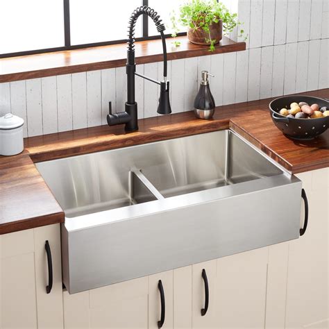 stainless steel farmhouse sink overmount